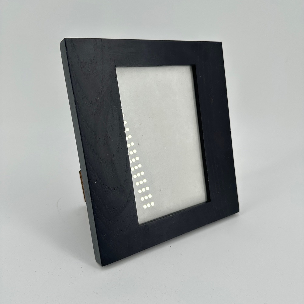 Umbra Black Wood 4x6 Picture Frame Tabletop Wall Mount Minimalist Decor